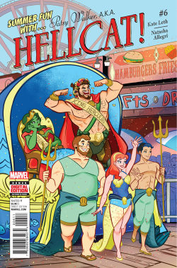 kateordie:  PATSY WALKER AKA HELLCAT #6 is out TODAY, with art by Bee and Puppycat/Fionna and Cake’s very own NATASHA ALLEGRI!!!In this stand-alone issue (that also leads us into our second arc, featuring JESSICA FRIGGIN’ JONES), She-Hulk takes our