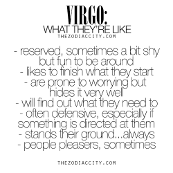 zodiaccity:  Virgo: What They’re Like. For much more on the zodiac signs, click here.
