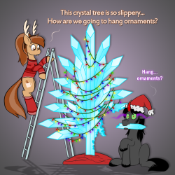 ask-king-sombra:  Merry Christmas, Happy Hanukkah, Happy Winter Solstice… or whatever you happen to be celebrating! Or, just have a wonderful evening. Yeeeeah I know I’m supposed to be on hiatus, but I couldn’t resist! Sorry for the sloppiness-