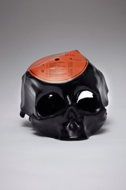 88floors:  Melted Vinyl Skulls by Ted Riederer