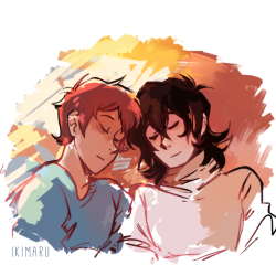 takes a break from drawing klance to draw more klance