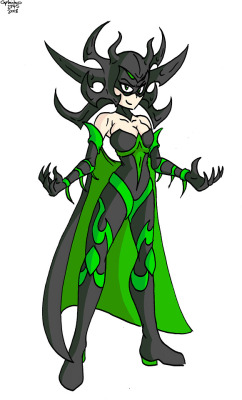 I drew the lineart for this Hela piece around when Thor Ragnarok came out, and I’ve been sitting on it ever since. I decided it was time to finally colour it. 