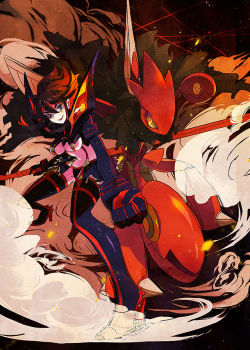 draa:  Tag team - My second piece for the Path to Hope Anthology. A collaborative Pokémon x Magical girls art book. Scizor x Ryuuko. Scizor is one of my favourite Pokémon of all time!  &lt;3 u &lt;3