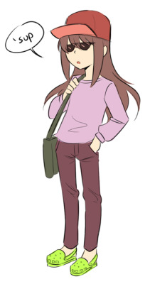 Angeban:  &Amp;Ldquo;If Sayaka Can Wear Uggs In Official Art Then Why Don’t I Draw