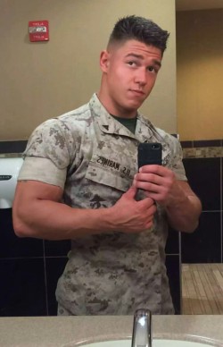 mystraightbuddy: militarymencollection: Military Men Hot Marine? Or hottest Marine? 
