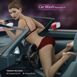 Here we go! Another great new pose set from our friend Halcyone!  FEATURES:  23 single poses for V7, 2 duo poses for V7, 4 hands poses for V7, 25 Car poses for V7.  Now you can have that car wash event you’ve only been able to dream about! Compatible