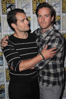 boyzoo:  Henry Cavill &amp; Armie Hammer at “The Man from U.N.C.L.E.” SDCC 2015