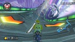 streetsahead99:  An Animal Crossing character riding a Legend of Zelda-themed bike on an F-Zero track in “Mario” Kart.  