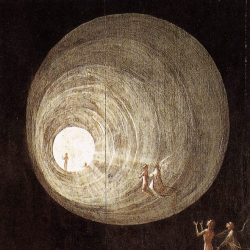 attheblackvatican:  Detail of Ascent of the Blessed Hieronymus Bosch  I heard opiates like morphine cause people to have negative near death experiences because opiates block dopamine receptors in the brain. Supposedly when you die you release a flood