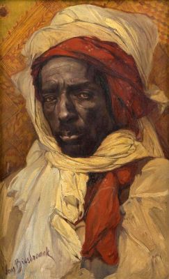 art-and-things-of-beauty:    Jules Van Biesbroeck (1873-1965) - Portrait of an Oriental man. 