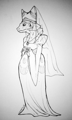 staff:  spikesux:  The Lizard Queen, for isopropyldreams, hope you likes~  When has a monarchy ruled by a lizard ever failed? We’ve scoured the history books and can’t find a single example. That’s why we’re backing Lizard Queen to burn down our