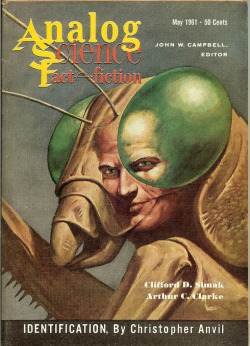 Analog magazine, May 1961.  Cover art by John Schoenherr.