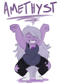 ace-does-art:   Steven Universe 30 Day Art Meme Day 2: Amethyst  Keeping up this trend of warp poses :D
