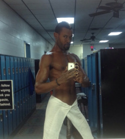nubianbrothaz:dominicanblackboy:Corey Corey hot cakes at gym off the chain wit all that dick!
