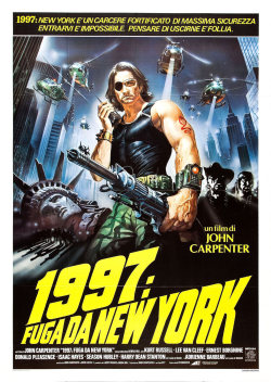 space-arcadia:  Escape from New York (Italian promotional poster, John Carpenter, 1981)  // 