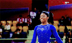jordynslefteyebrow:  Simone Biles spent a portion of the night before her return to the world championships in the emergency room. The sensation she chalked up to usual pre-meet stress had evolved into searing agony that at times left her crawling on