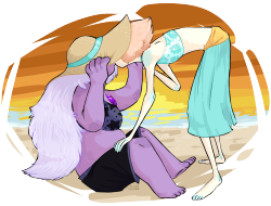 itsubun:  And the last request becaus e IT GOT OUT OF HAND AND i WORKED REALLY HARD ON IT??? (anon request for “Summer girlfriends pearlmethyst“ I HOPE i HAVE DELIVERED ANON.) 