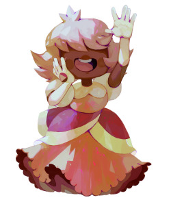 bluekomadori: Padparadscha &amp; Sapphire, really enjoyed painting this two  also I’m going to post art from now on on twitter: twitter.com/bluekomadori, so you can follow me there! 