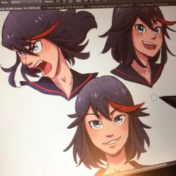 Almost done with the Kill la Kill zine! - Follow me on Instagram and Twitter @yecuari