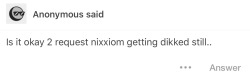 Nixxiom getting dicked for two anons! Hope you like it!