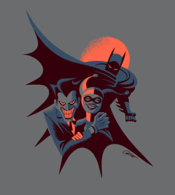 caltsoudas:  Here’s a better look at my design for the exclusive Wootbox Batman the Animated Series T-Shirt