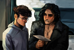 artofpan: The train station scene with age-accurate Sirius (huge pet peeve of mine in the movies). On Redbubble: (x). Remus: (x) 