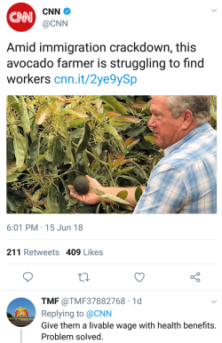 diarrheaworldstarhiphop: Pwease think of the farmers who can’t hire people as iwwegal swave labour because wages that would suppowt amewican workers who pway taxes is twoo much :((((  Unless all you people who are whining about this guy not paying “a