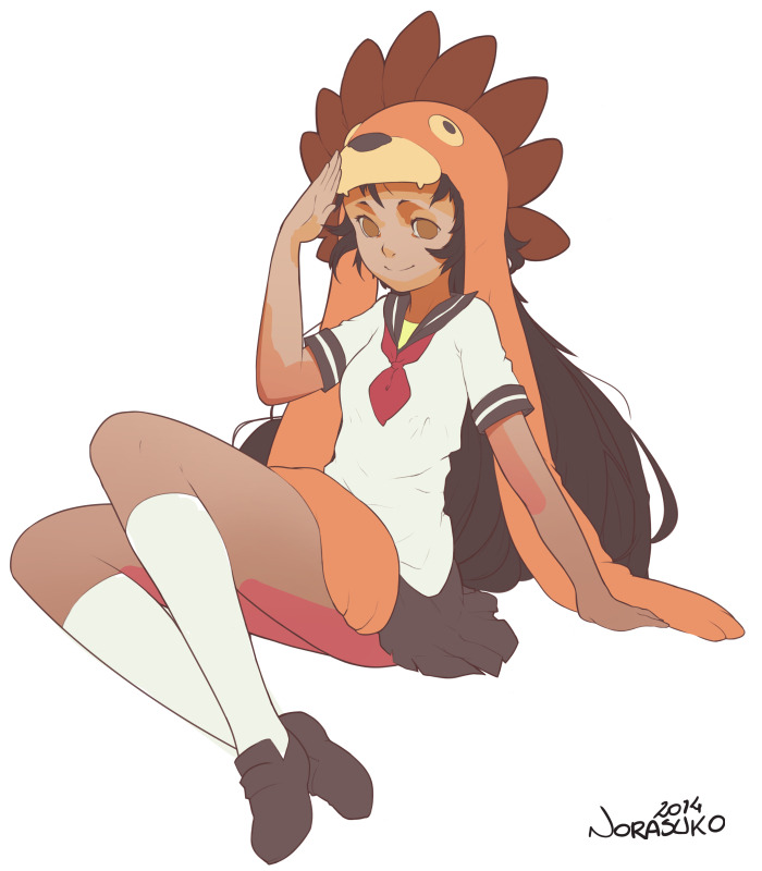 norasuko-art:  Rion Girl drawing process. This is my part of a trade of sorts with
