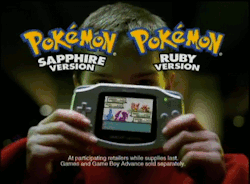 jacque-lantern: stevebrule:  jagged-pass:  Pokémon Ruby and Sapphire Commercial  did the guy just poison his own mudkip with his seviper  to be fair he can’t see the screen right now 