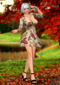 Xxxkammyxxx:  Christie In Her Casual Dress!Remember To Activate Back Face Culling,