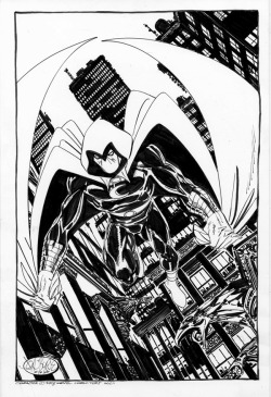 johnbyrnedraws:  Moon Knight commission by John Byrne from 2008.