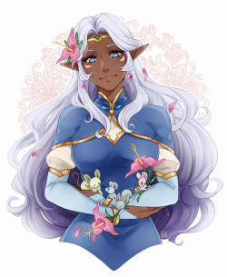 allura-princessofaltea:  ruebird:  allura and her lil pals  Beautiful 