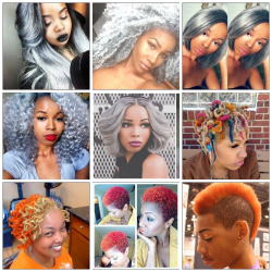 estrella-fuego:  youngblackandvegan:  faith-food-fashion:  because we needed one too ~ **i take no credit for the pics. i just felt like somebody needed to praise these beautiful bright natural hair persons**  black women are so beautiful and creative