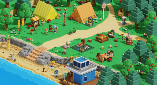 it8bit:  Voxelized Animal Crossing: New Horizons  Art by Danes Novigar || IG  