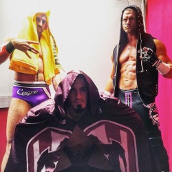unstablexbalor:  wwe: #Neville, @wwecesaro, and @heelziggler team up for the #HIAC Kickoff! #WWE  