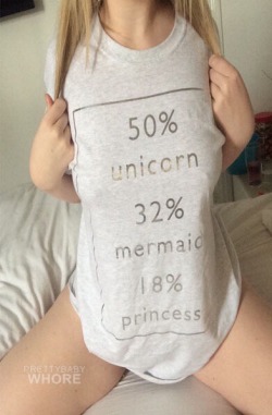 prettybabywhore:  50% unicorn 32% mermaid 18% princess