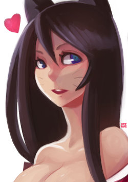 league-of-legends-sexy-girls:  Ahri by LataeDelan