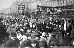 greatwar-1914:  October 18, 1916 - Thousands of Workers Strike in Russia, Brusilov Offensive EndsPictured - Workers take to the streets in Petrograd. The war, the Tsar, and food shortages were the main points of protest. The Brusilov Offensive sputtered
