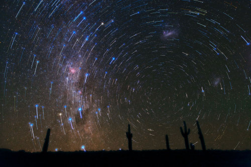 Porn distant-traveller:  Star trails over Atacama photos