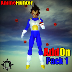  Add more lore to your Anime Fighters with the New Add On Pack 1! You&rsquo;re  going to need the new Slim Armor if you are to defeat the on coming  threats of the universe headed toward the planet. Slim armor wouldn&rsquo;t be  complete without a skin