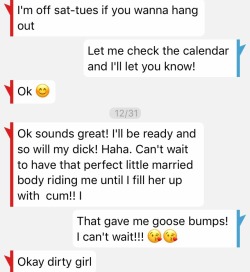 bonnie-n-clyde79:Recent text exchange with the Boy Toy