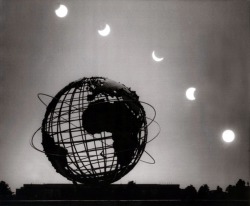 Eclipse à New York, USA, 1972.