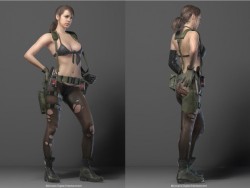 gamefreaksnz:  Metal Gear Solid 5: New behind-the-scenes video reveals Kojima’s controversial sniper characterKonami has released a developer’s diary showing the creation process of Metal Gear Solid V’s sexy new sniper, Quiet.     Love it. They