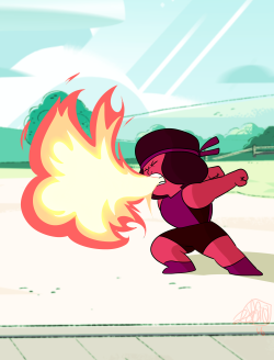 So since Alexandrite can breath FIRE, that must mean it’s Ruby’s ability? Can Ruby breath fire??? I want to s ee i t???