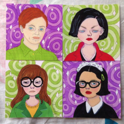 wishcandy:  Limited edition prints of the whole gang have been added to my shop. Daria, Jane, and Enid are limited to 30. Only 15 prints were made of Seymour. My personal favorite 