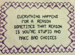 There is truth in embroidery.