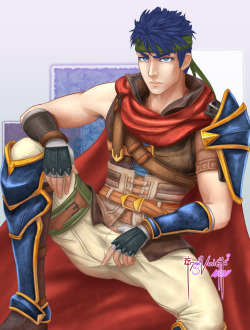 erosviolett:  I still need to improve expressions… Mostly pleasure onesSo here it is, finally done with Ike which is one of the sexiest characters in video games… in my opinion. It took a while, since drawing this type of stuff can’t be done unless