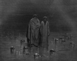 scribe4haxan:  Cocytus (1857) ~ by Gustave Doré… Dante and