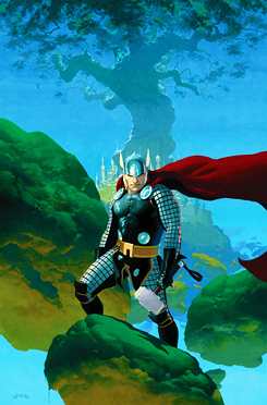 infinity-comics:  Astonishing Thor #1 by Esad Ribic, #2-3 by Ed Mcguinness and Laura Martin ‘DePuy’ and #5 by Mike Choi   God of Thunder!!!
