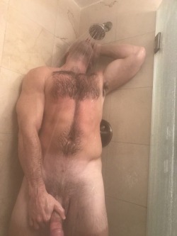 hairychest3:  r410a:  r410a | Let’s heat things up!  I love messing around with a guy in the shower 